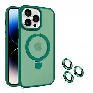 Case Magsafe Verde Mate Soporte Iphone 11pro+