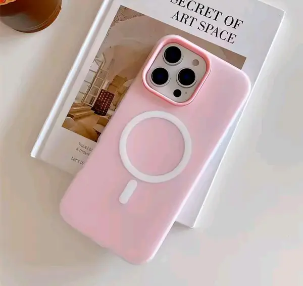 Case Rosado Antishok Magsafe Mate Iphone 16pro+