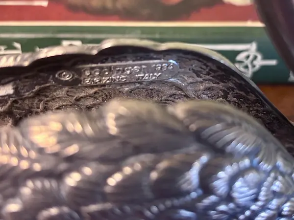 Servilletero Plateado En Forma De Cisne - Italia 1983