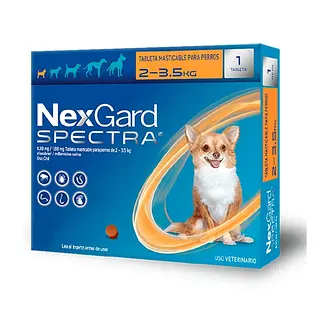 NEXGARD SPECTRA  XS 2-3.5 KG       