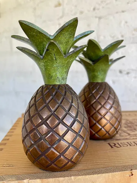 Candelabros En Forma De Piña - India 1993