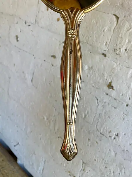 Espejo Ovalado De Mano Victoriano - Inglaterra 1920