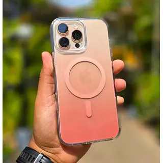 Case Transparente Degrade Cafe Magsafe Iphone 16pro+