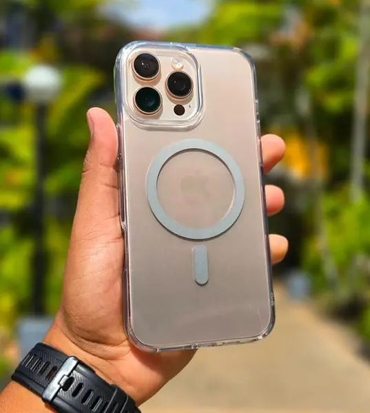 Case Transparente Degrade Gris Magsafe Iphone 14