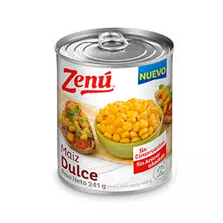 Maiz Dulce Zenu Sin Conservantes