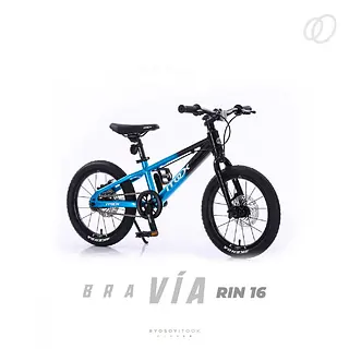 Bicicleta Itook Bravia T-12000 Rin 16" Azul+Negro