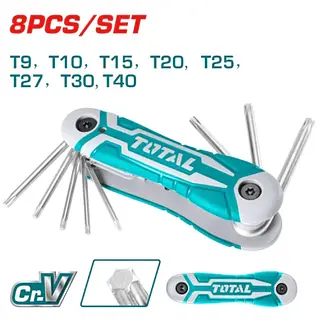 Juego De Llaves Torx Tipo Navaja 8pzs Industrial Total