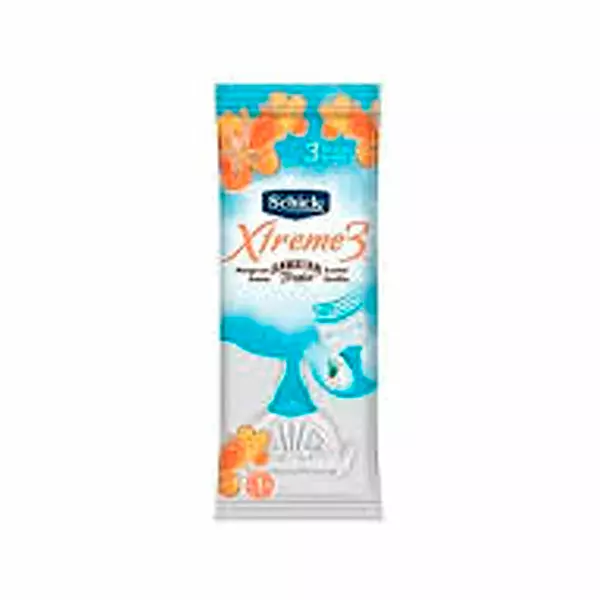 Maquina de Afeitar Xtreme Schick 3 Hojas Blandas Aroma Hawai