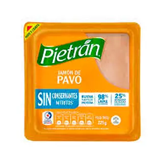 Jamón de Pavo Pietrán Sin Conservantes Nitritos