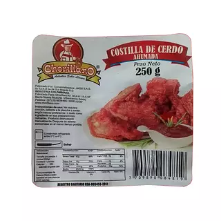 Costilla Ahumada De Cerdo Con Hueso Chorillano