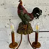 Lámpara 2 Luces Con Diseño De Gallo