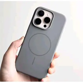 Silicon Case Magsafe Gris Iphone 15pro+