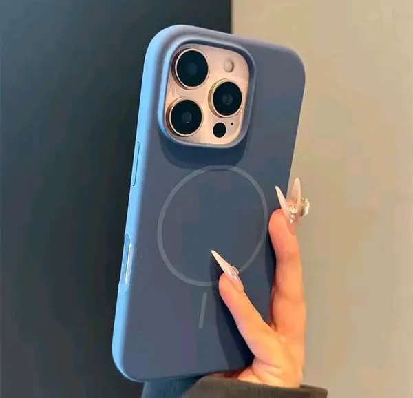 Silicon Case Magsafe Azul Iphone 15pro+