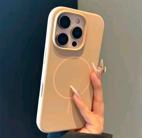 Silicon Case Magsafe Caqui Iphone 15pro+