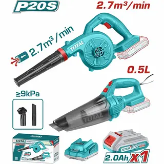 Combo 20v Sopladora + Aspiradora De Mano Total