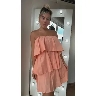 Vestido Corto Salmon