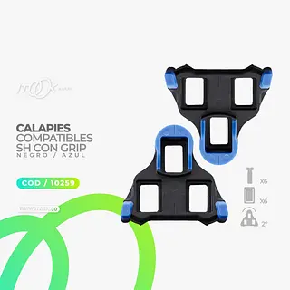 Calapies Compatibles Con Shimano Negro / Azul