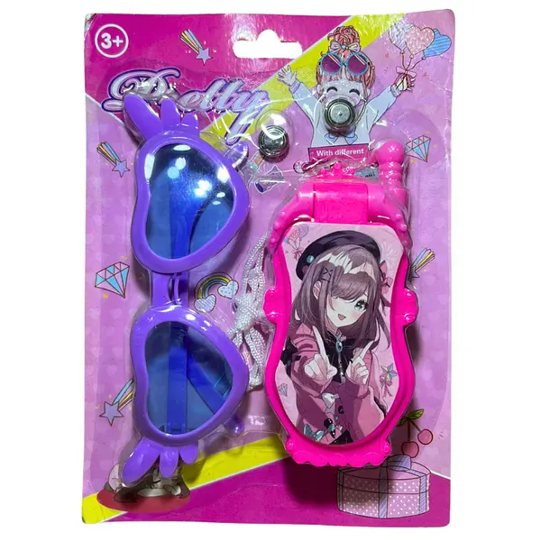 Kit De Gafas Y Celular Para Niña