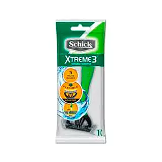 Maquina de Afeitar Xtreme 3 Schick Hojas Blandas Flexible Se