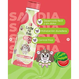 Crema De Peinar Rizos Kids Leche Pal Pelo