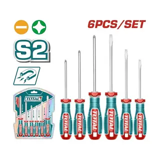 Juego De Destornilladores Punta Imantada 6pzs Total