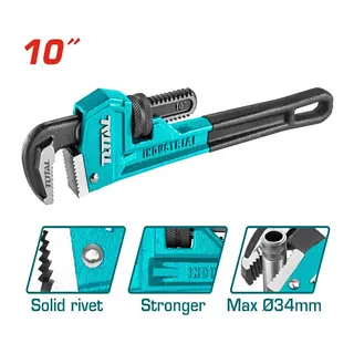 Llave De Tubo 10" Tipo Inglesa Total