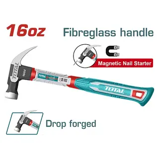 Martillo Imantado Mango Fibra De Vidrio 16oz Total