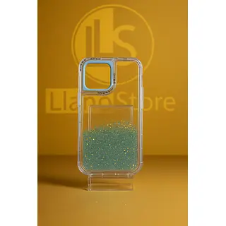 Case Transparente 360° Escarcha Azul Iphone 16