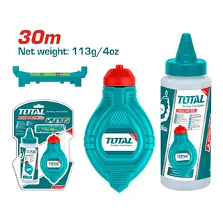 Tira Linea Cimbra 30m Botella + Nivel Burbuja Total