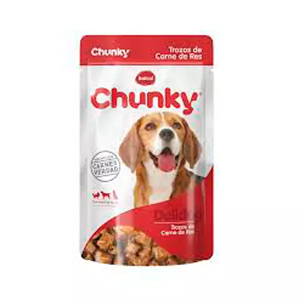 Trozos De Carne Para Perro Chunky Delidog 250 Gr