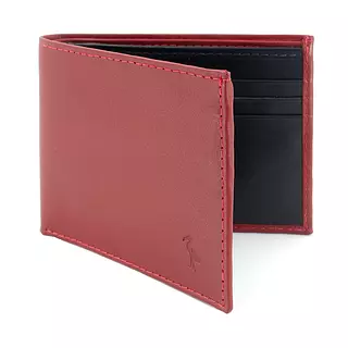 Billetera de Cuero Roja