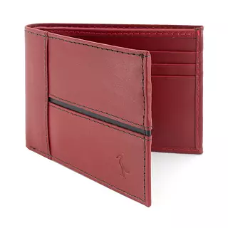 Billetera de Cuero Roja