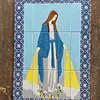 Azulejo Virgen Milagrosa Con Marco 40 X 60 Cm