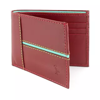 Billetera de Cuero Roja