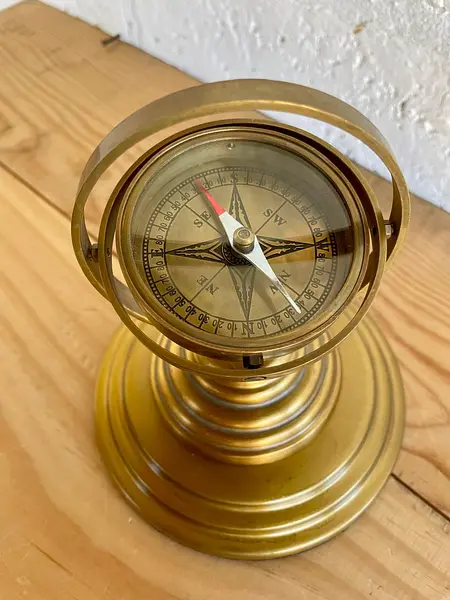 Brújula De Cardán Para Velero - 1940