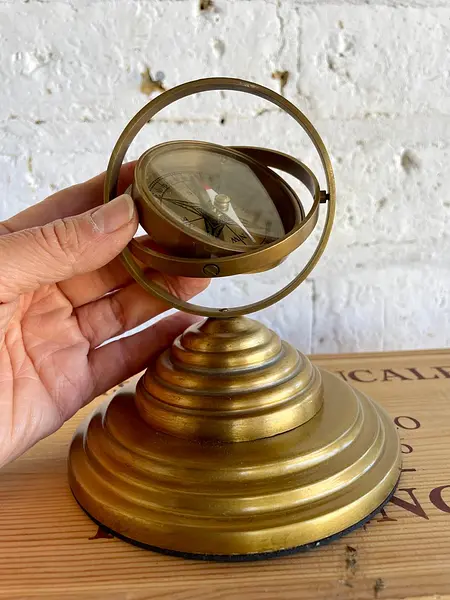 Brújula De Cardán Para Velero - 1940