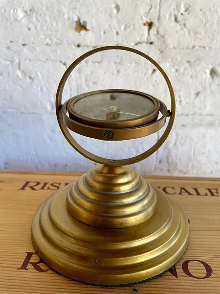 Brújula De Cardán Para Velero - 1940