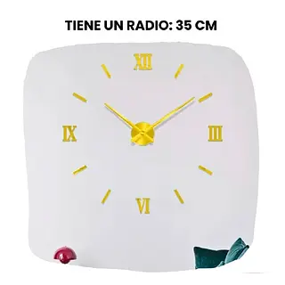 Reloj Adhesivo Para Pared De Numeros Romanos