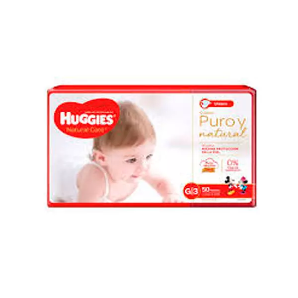 Pañales Huggies Natural Care Etapa 3/G x 50 Unidades