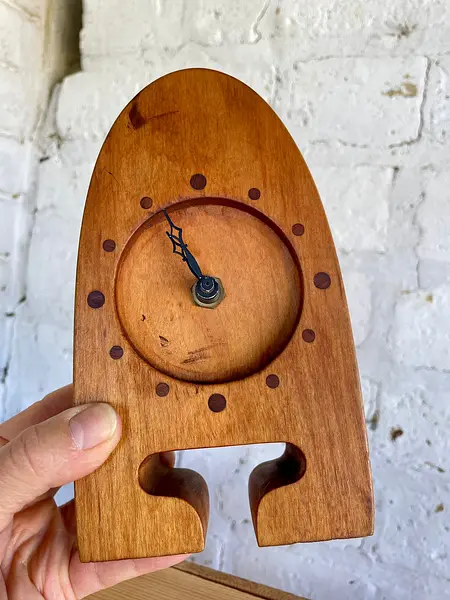 Reloj De Mesa Estilo Art Deco 1960