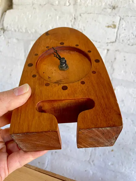 Reloj De Mesa Estilo Art Deco 1960