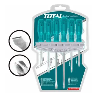 Juego De Destornilladores Mango De Pasta - 6pzs Total