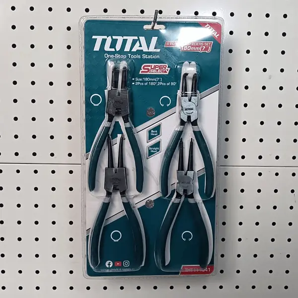 Juego De Pinzas Saca Vinchas 7" - 4pzs Total