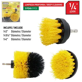 Juego De Cepillos De Limpieza Para Taladro 3pcs