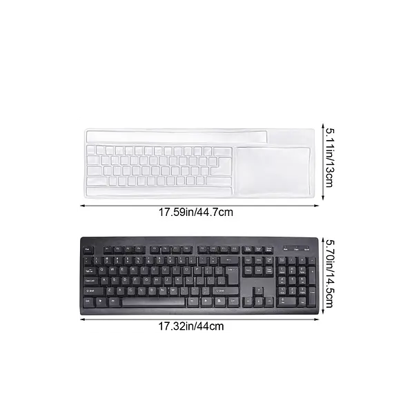 Protector Para Teclado De Mesa Transparente.