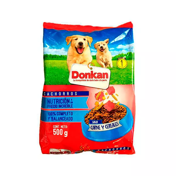 Purina para Perro Donkan Cachorros Sabor A Carne y Cereales Balanceado