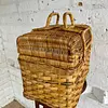 Canasta Vintage De Picnic En Ratán Estilo Francés
