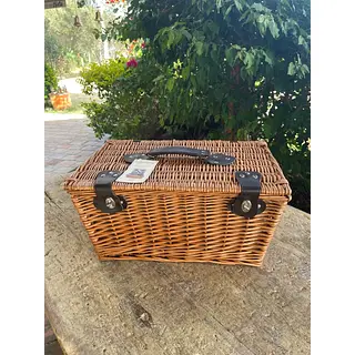 Canasta De Picnic Southern Living En Mimbre Con Manija