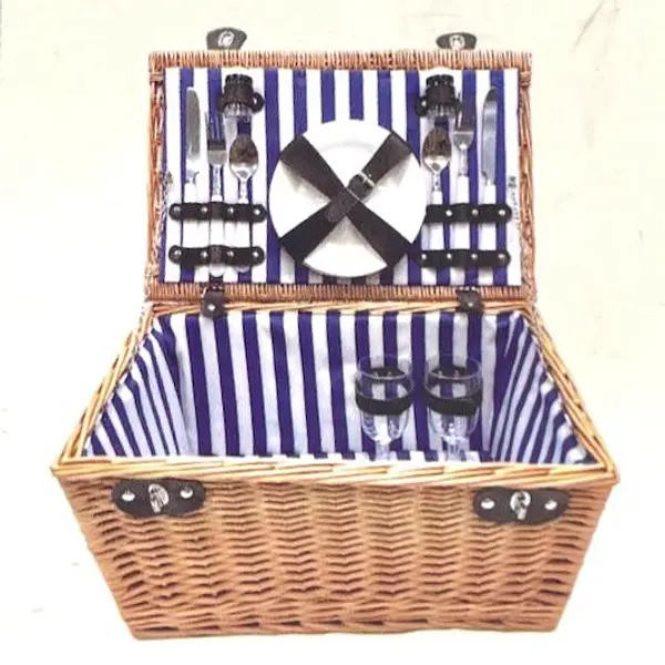 Canasta De Picnic Southern Living En Mimbre Con Manija