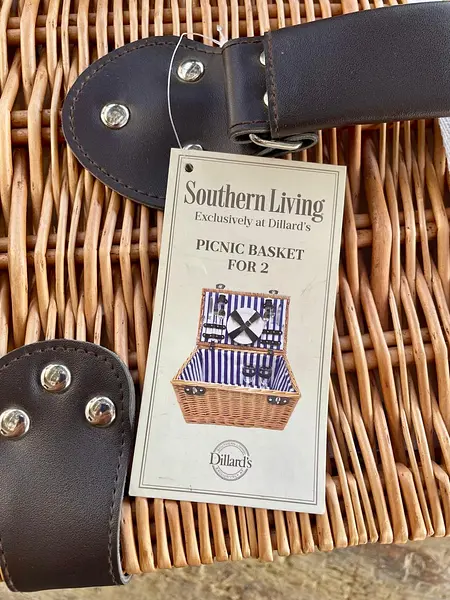 Canasta De Picnic Southern Living En Mimbre Con Manija